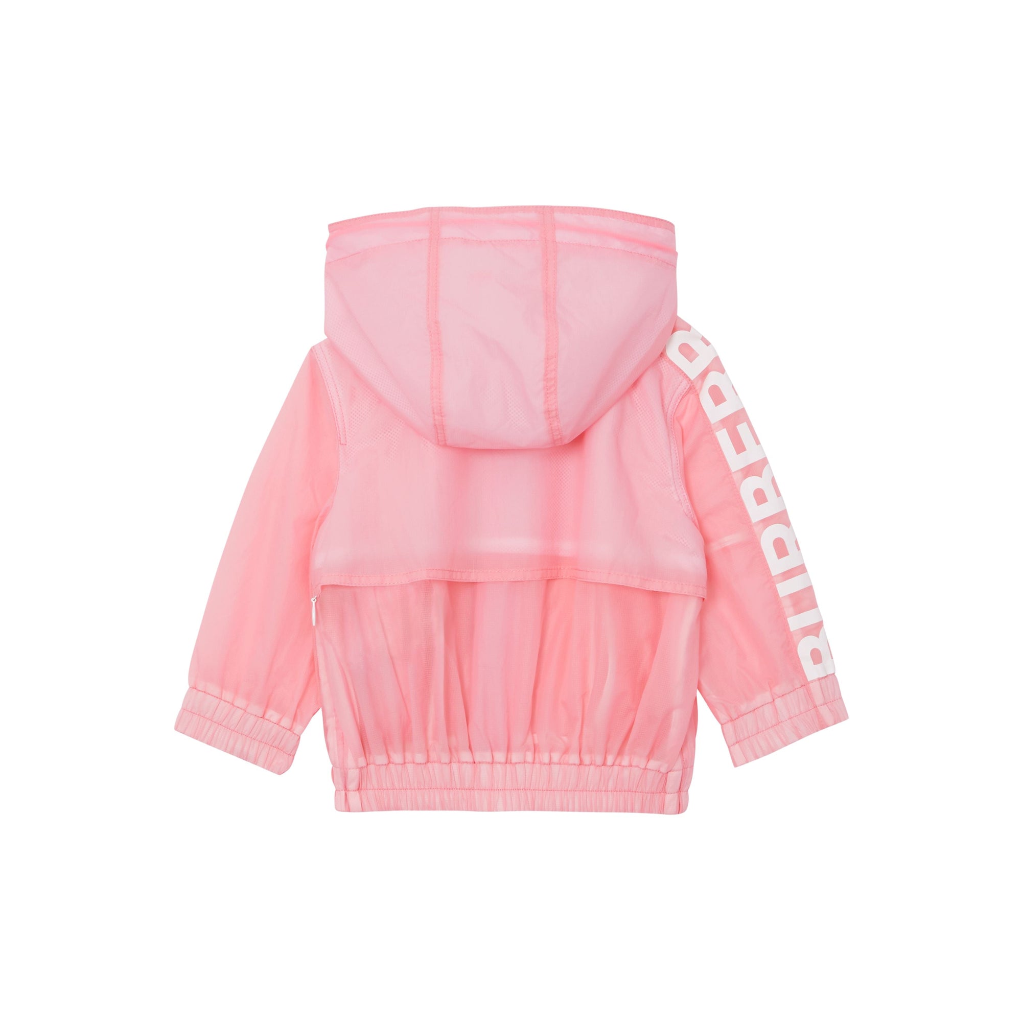 Veste légère à capuche avec logo et étoile - Rose bonbon