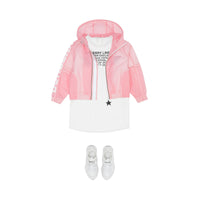 CANDY PINK Veste légère à capuche avec logo et étoile