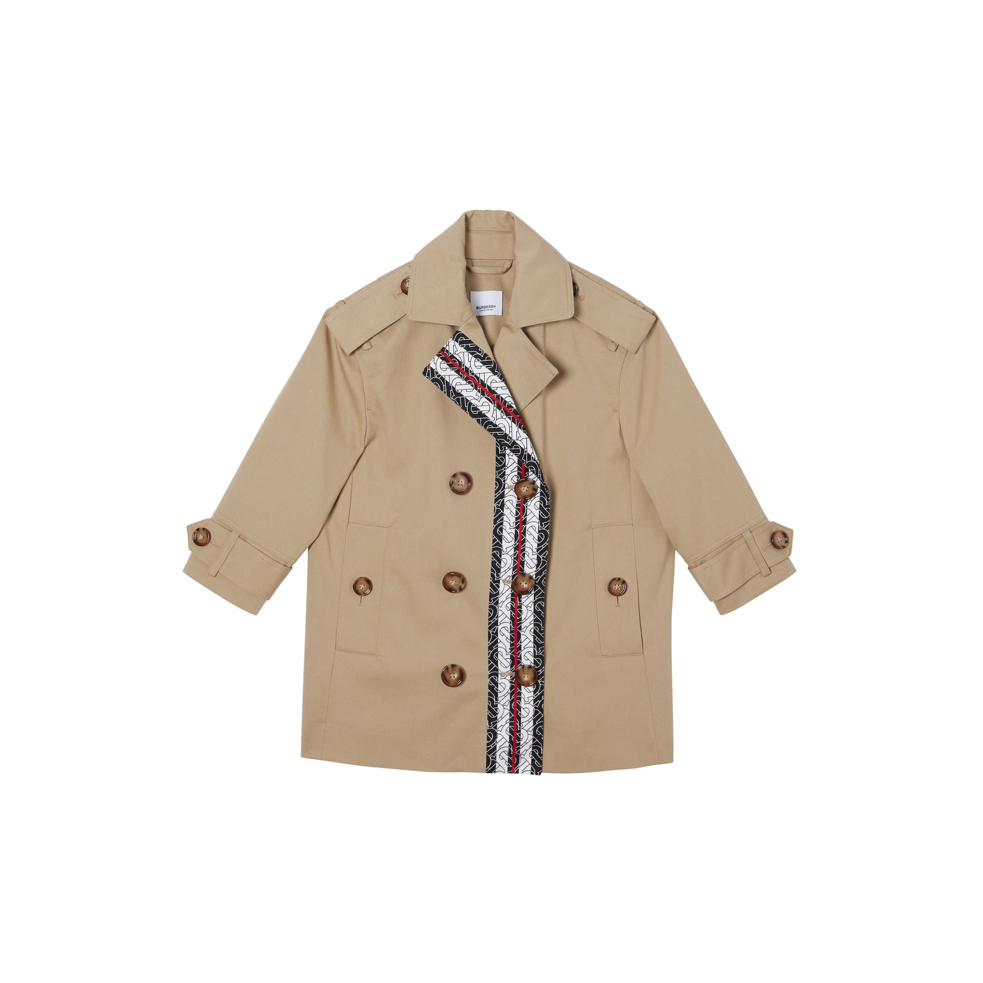 HONEY Trench en coton rayé Monogram