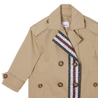 Trench en coton rayé monogram - Miel