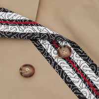 HONEY Trench en coton rayé Monogram