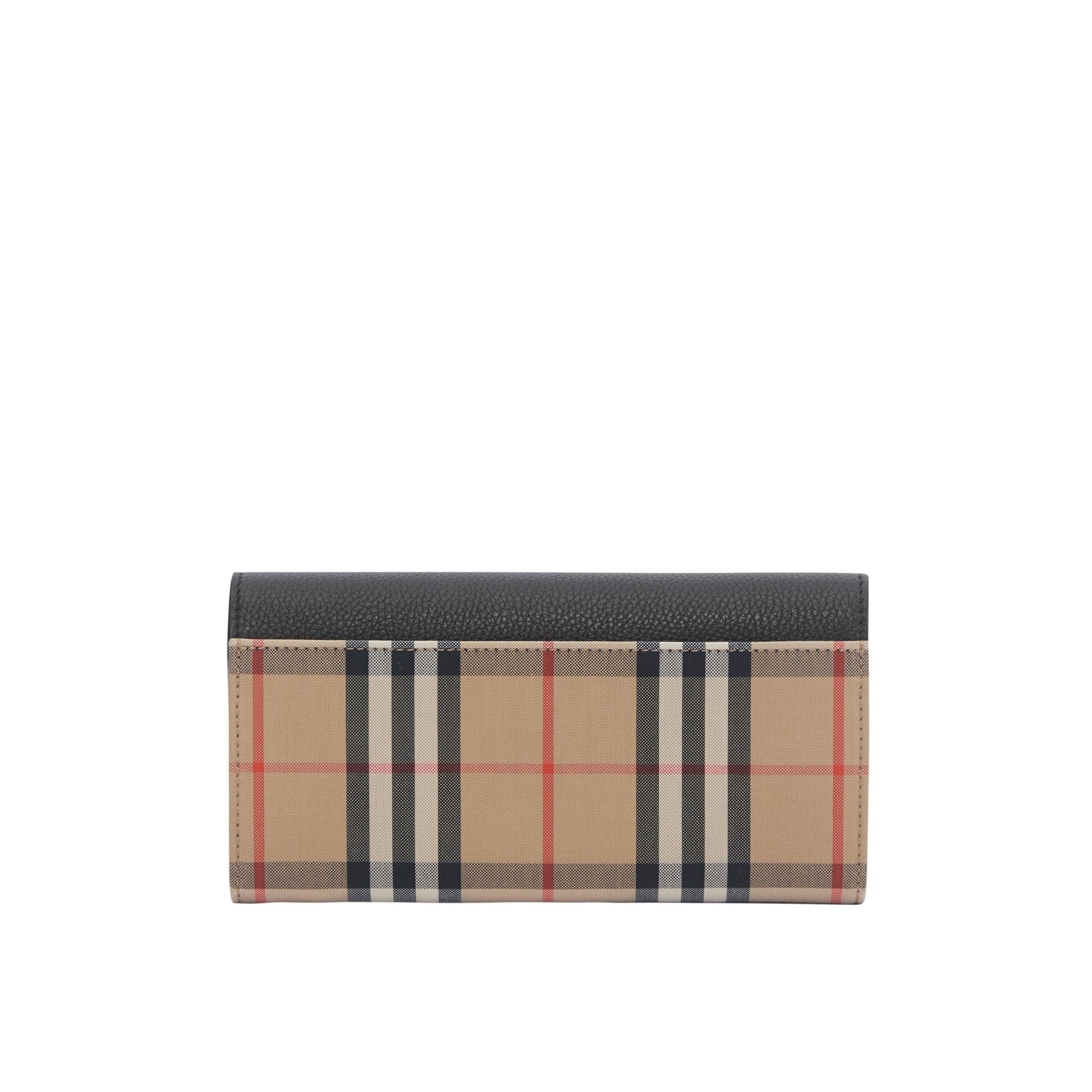 BLACK Portefeuille continental en cuir et Vintage check