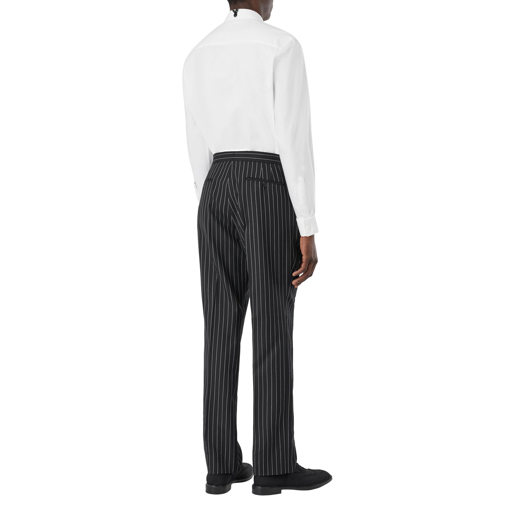 Chemise habillée oxford en coton avec cristaux - Blanc