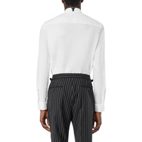 Chemise habillée oxford en coton avec cristaux - Blanc