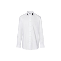 Chemise habillée oxford en coton avec cristaux - Blanc