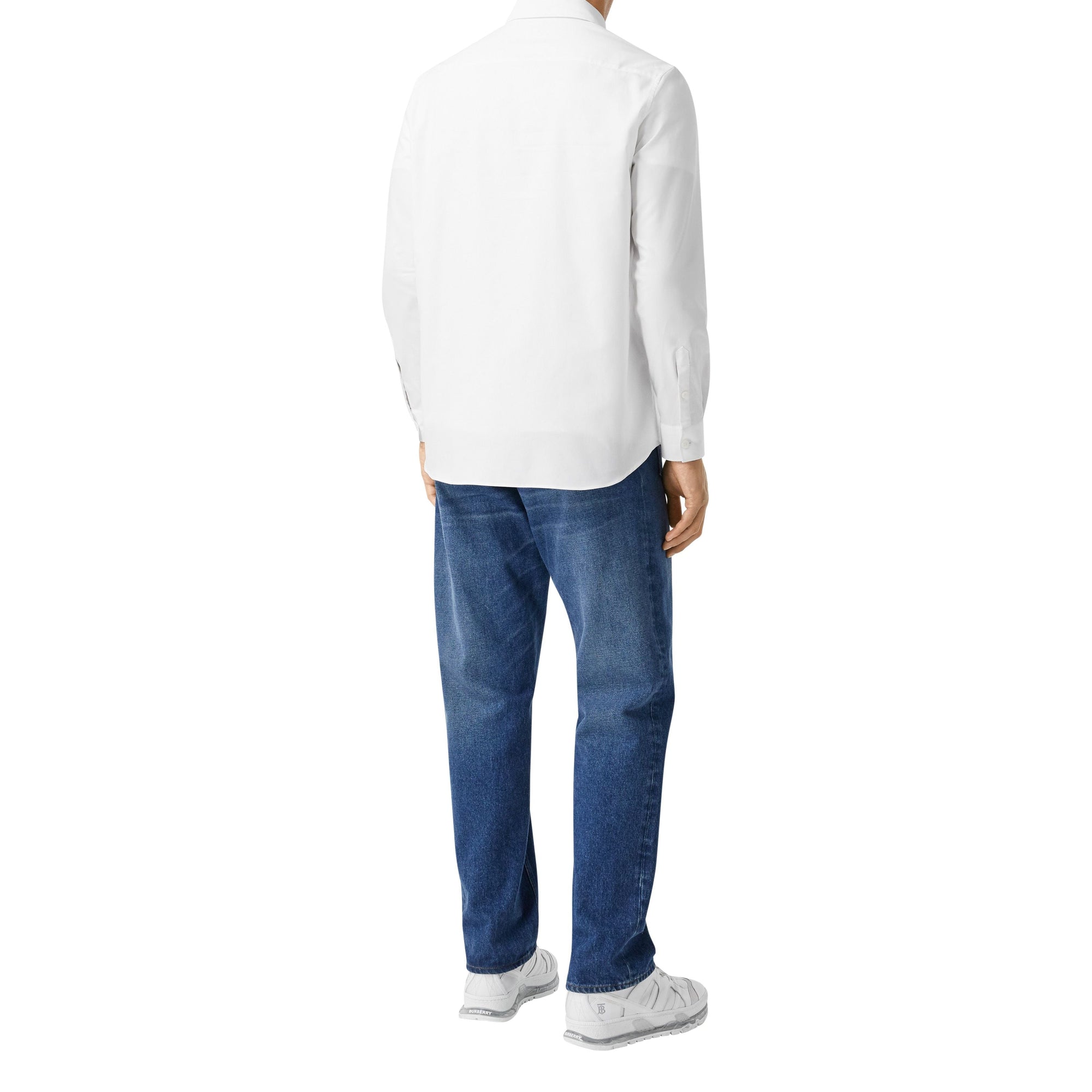 WHITE Chemise Oxford oversize en coton à imprimé London