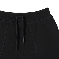 BLACK Short en coton avec cordon de serrage et bandes à logo