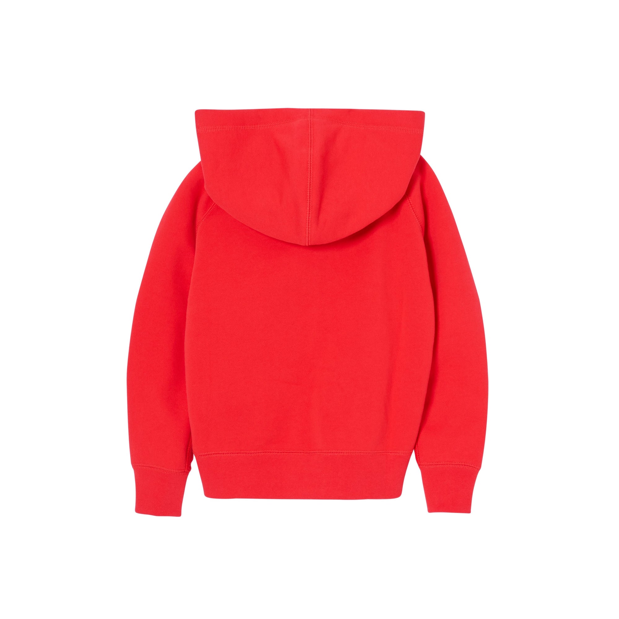 BRIGHT RED Veste à capuche en coton avec logo