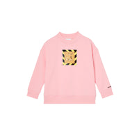 CANDY PINK Sweat-shirt en coton à imprimé daim