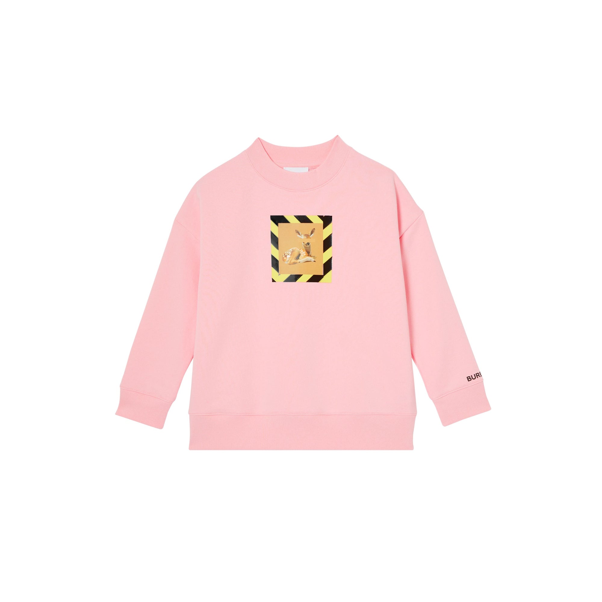 CANDY PINK Sweat-shirt en coton à imprimé daim