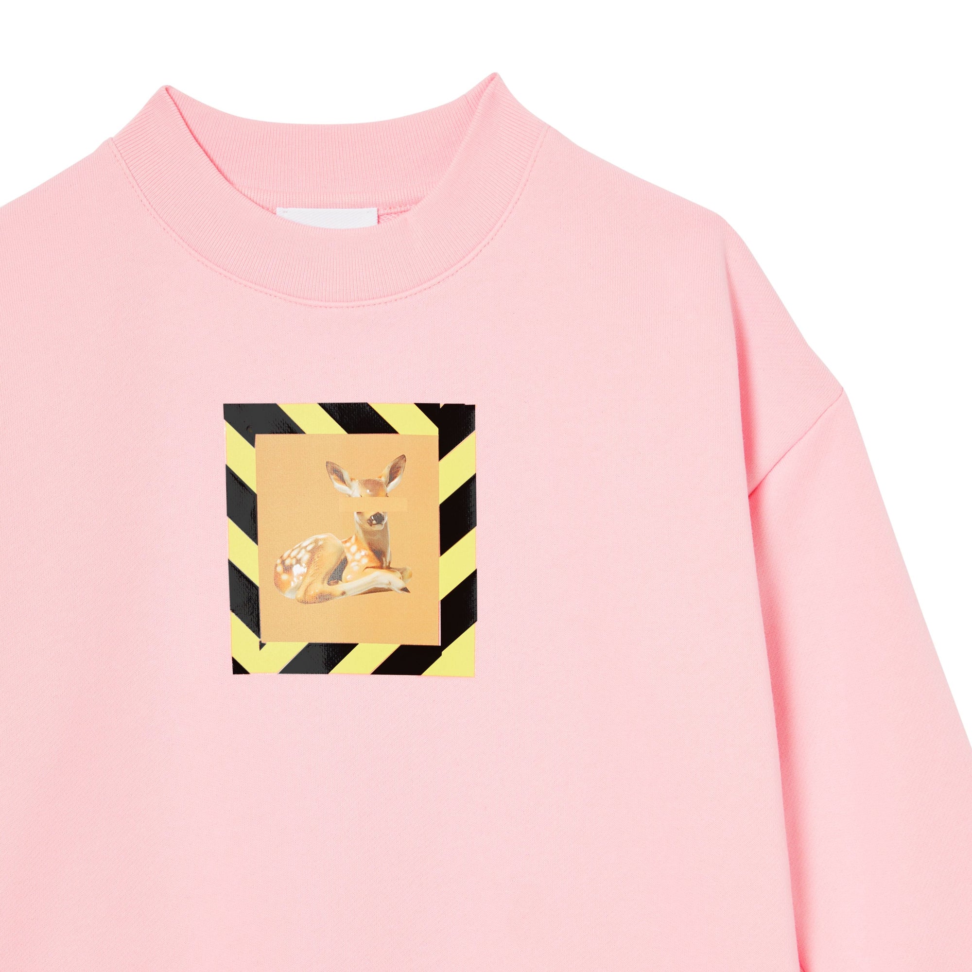 CANDY PINK Sweat-shirt en coton à imprimé daim