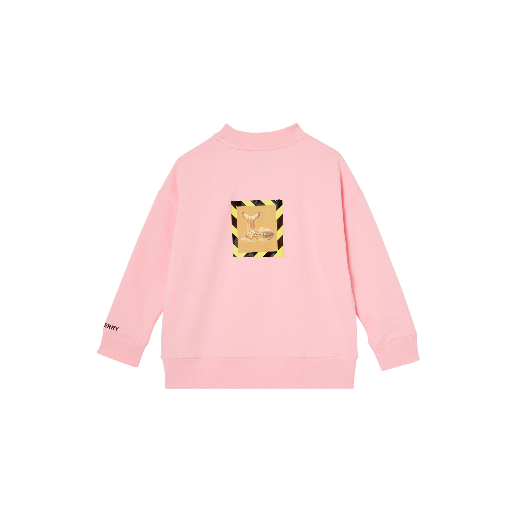 CANDY PINK Sweat-shirt en coton à imprimé daim