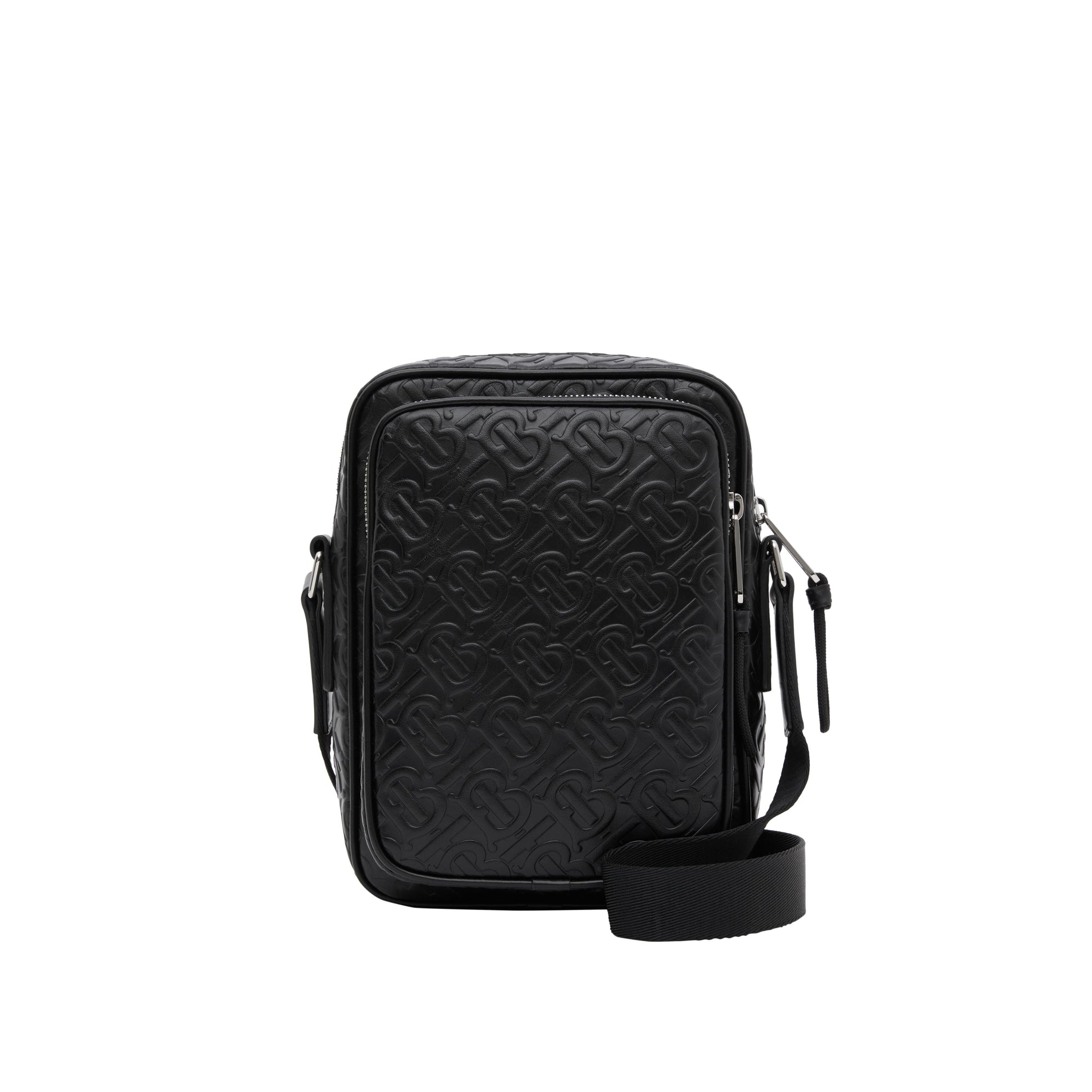 BLACK Sac à bandoulière en cuir Monogram