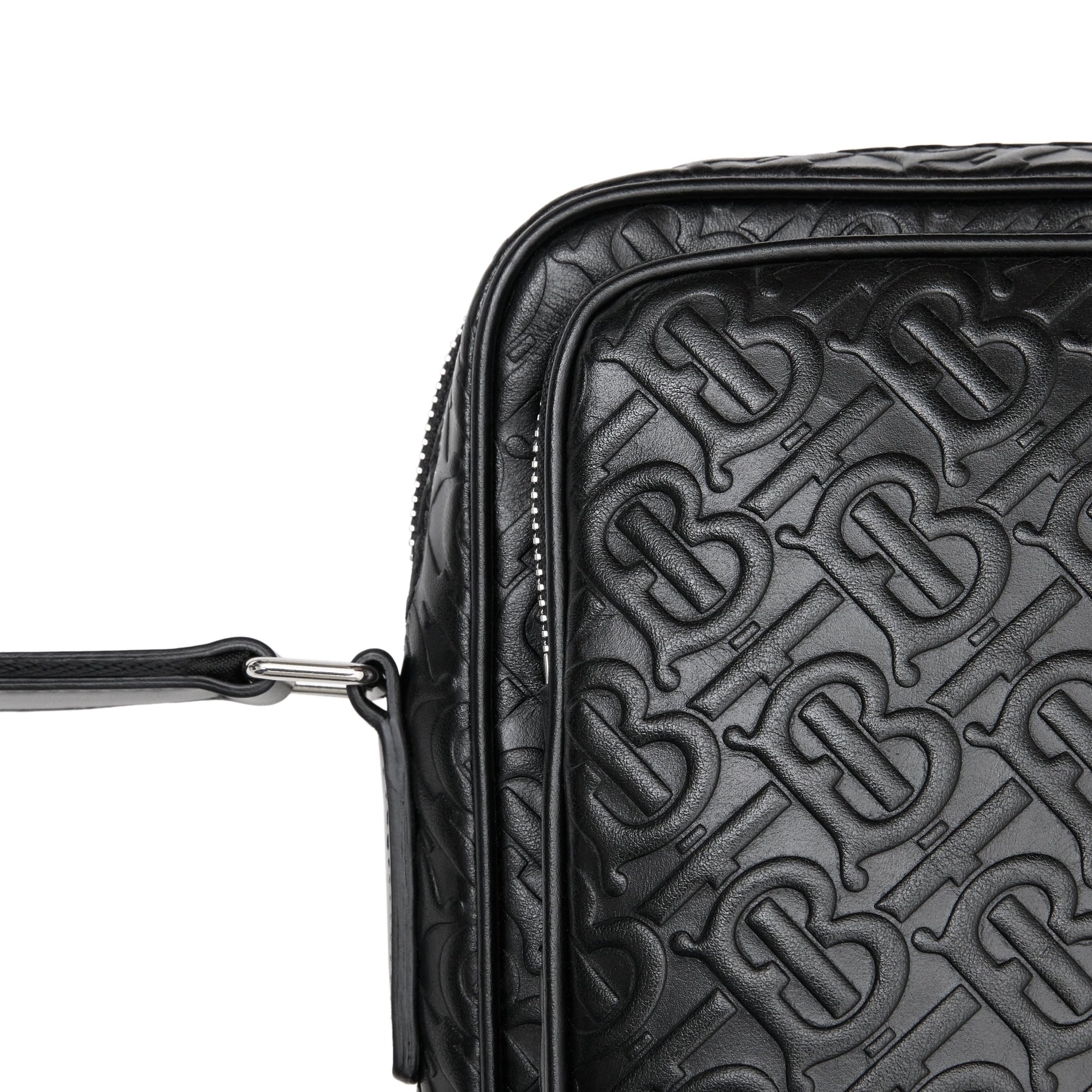 BLACK Sac à bandoulière en cuir Monogram