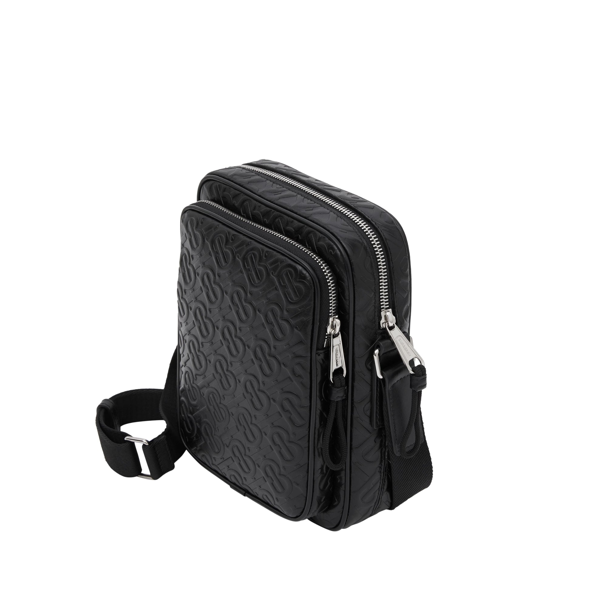 BLACK Sac à bandoulière en cuir Monogram