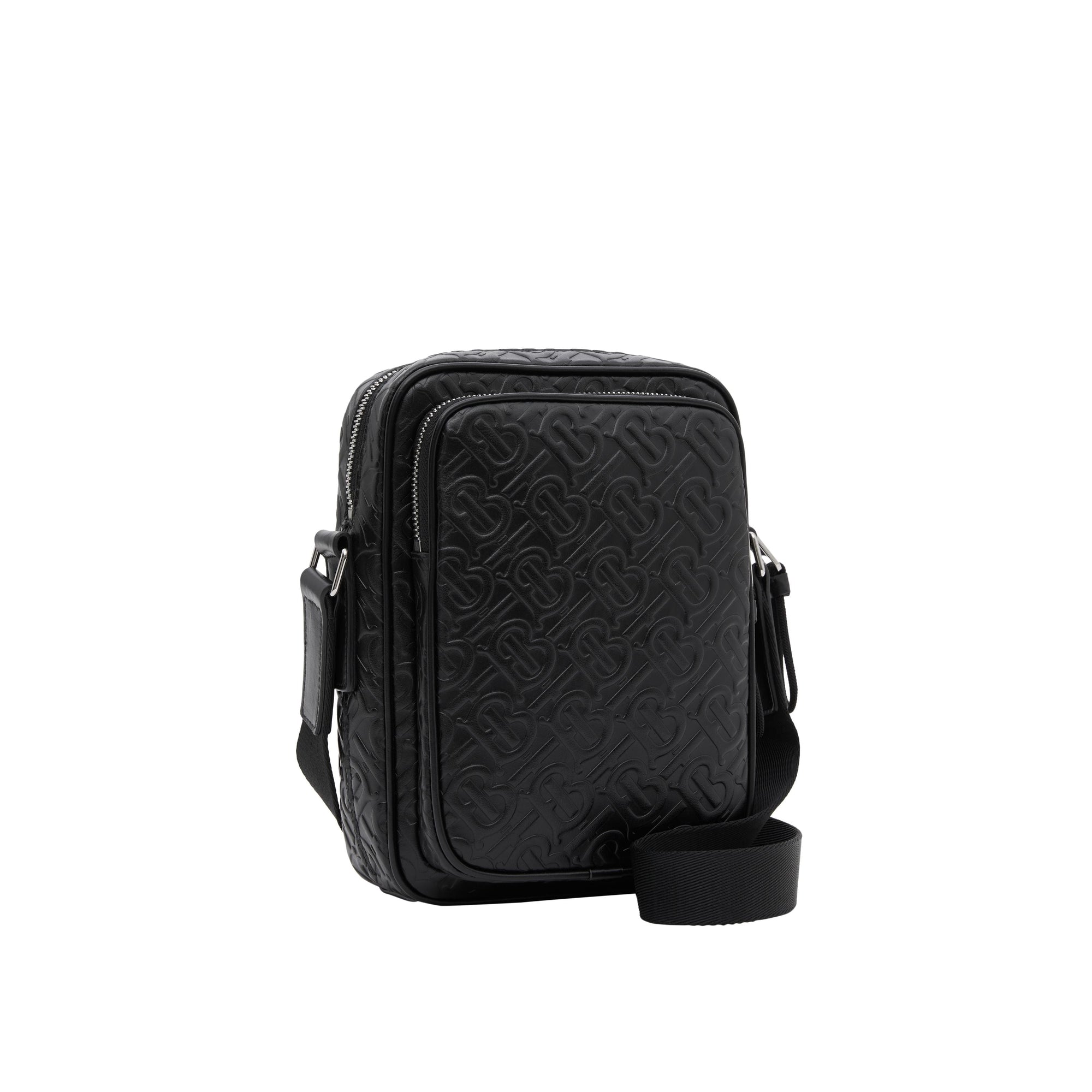 BLACK Sac à bandoulière en cuir Monogram