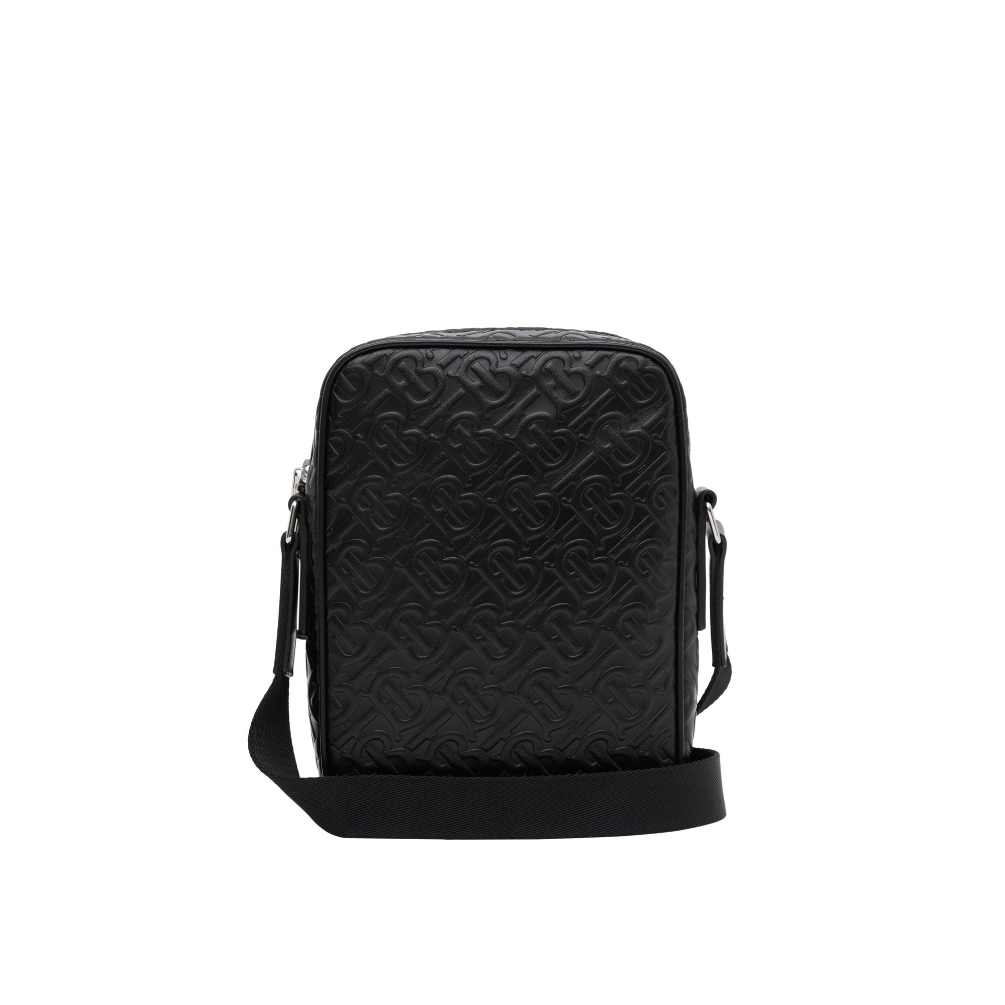 BLACK Sac à bandoulière en cuir Monogram