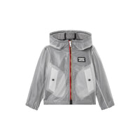 Veste légère à capuche avec logo - Transparent