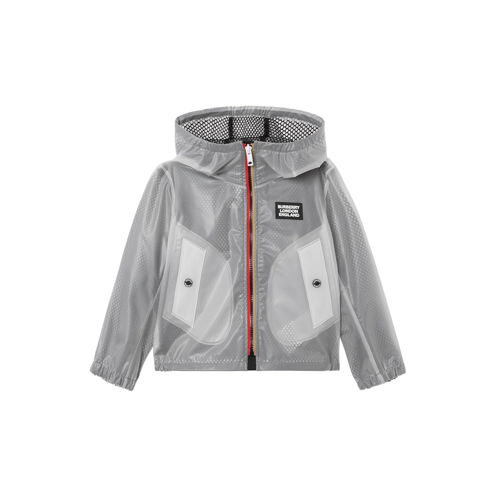 Veste légère à capuche avec logo - Transparent
