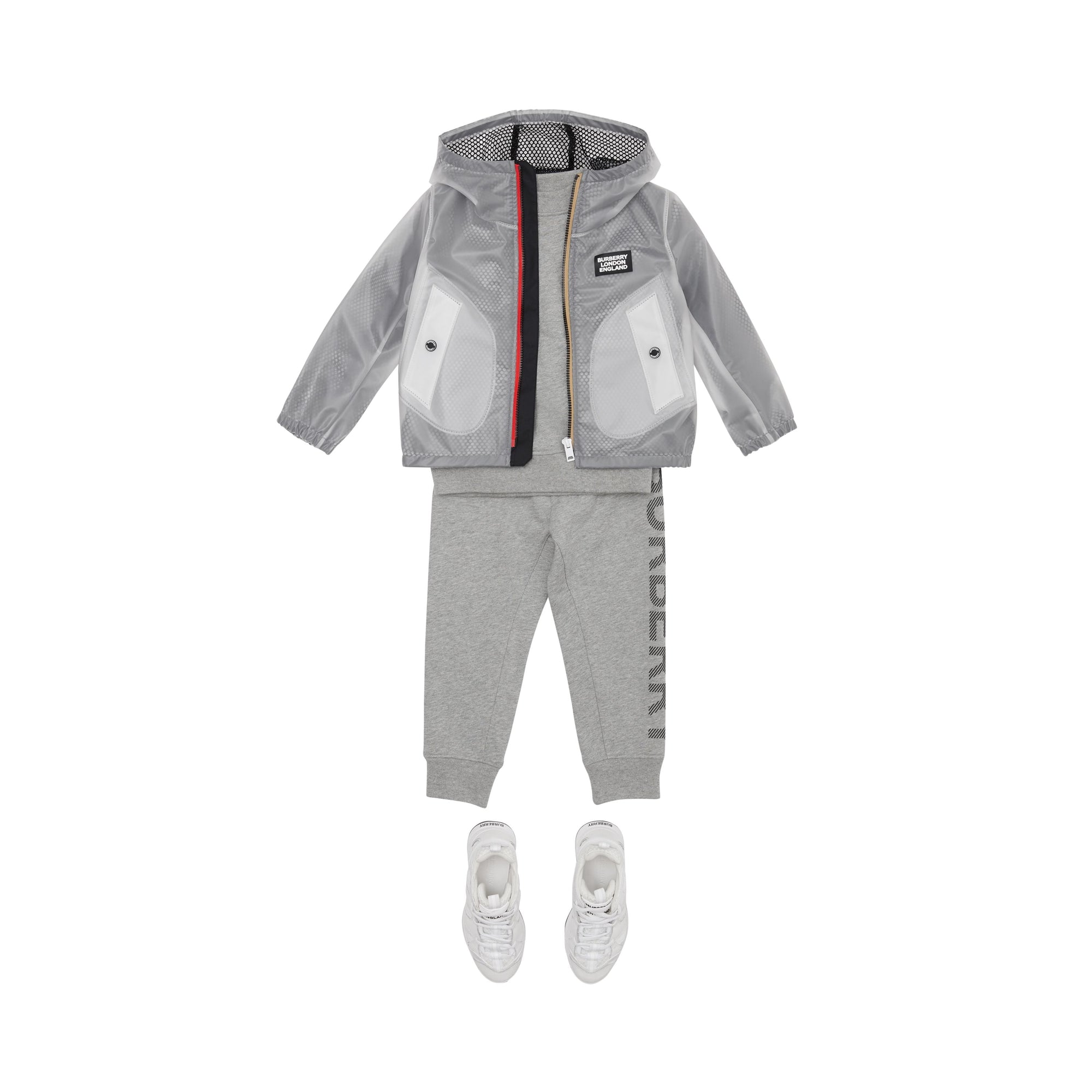 Veste légère à capuche avec logo - Transparent