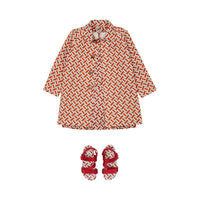 VERMILLION RED IP PT Paletot en coton Monogram