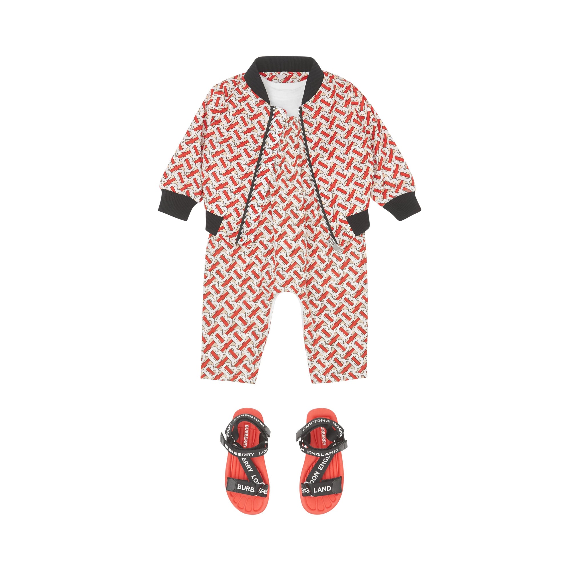 VERMILLION RED IP PT Bomber en nylon Monogram