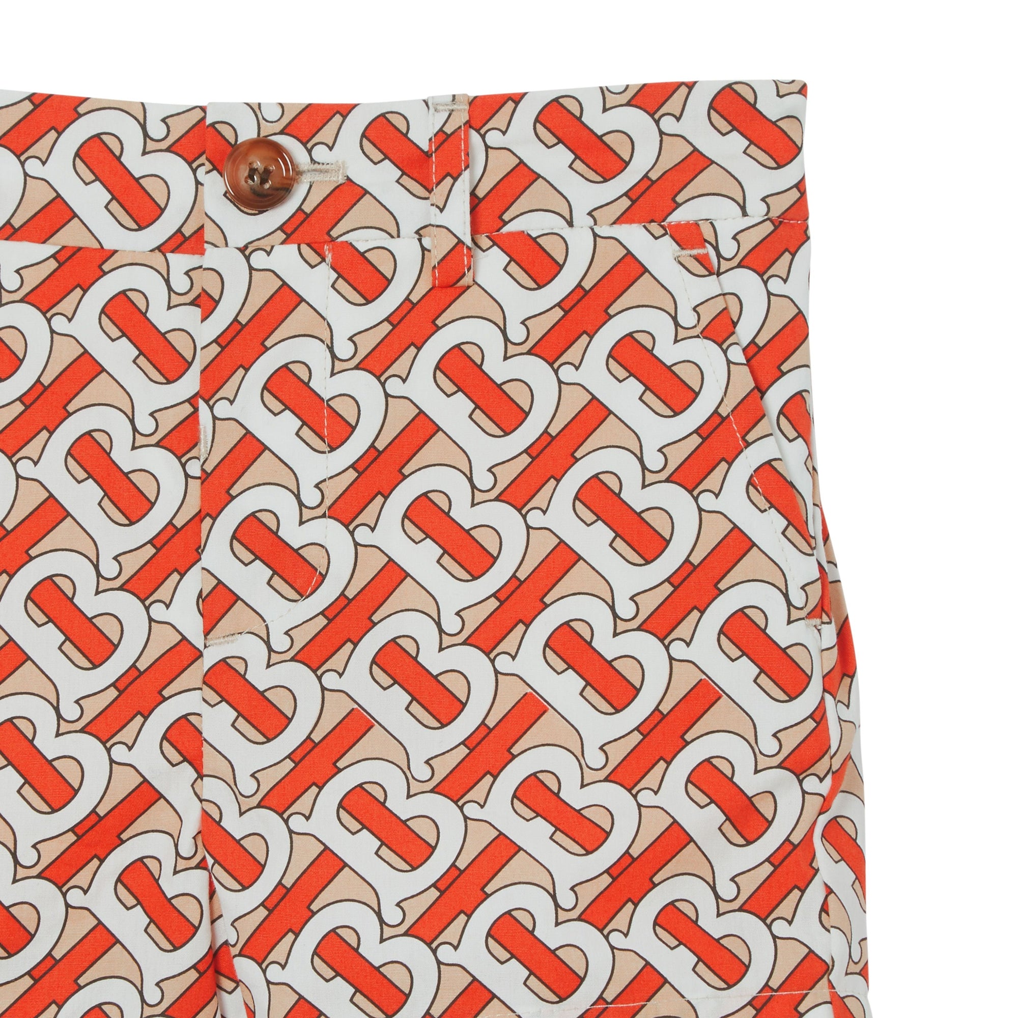 VERMILLION RED IP PT Short en popeline de coton Monogram