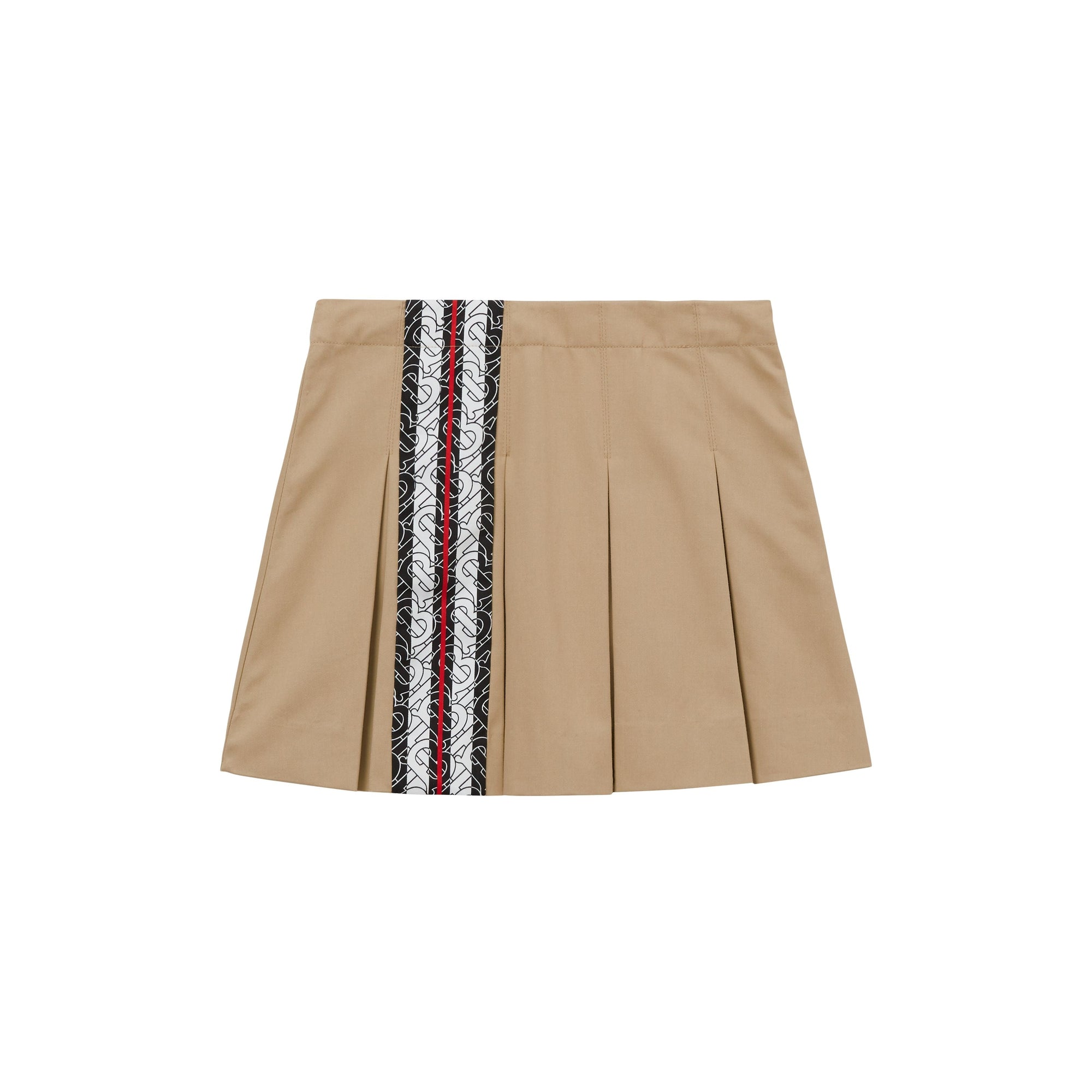 HONEY Jupe en coton rayée Monogram