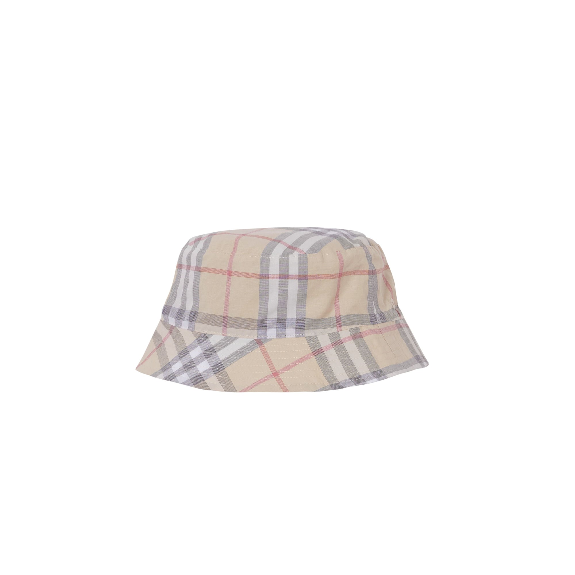 PALE STONE IP CHECK Coffret cadeau trois pièces pour bébé en coton Vintage check
