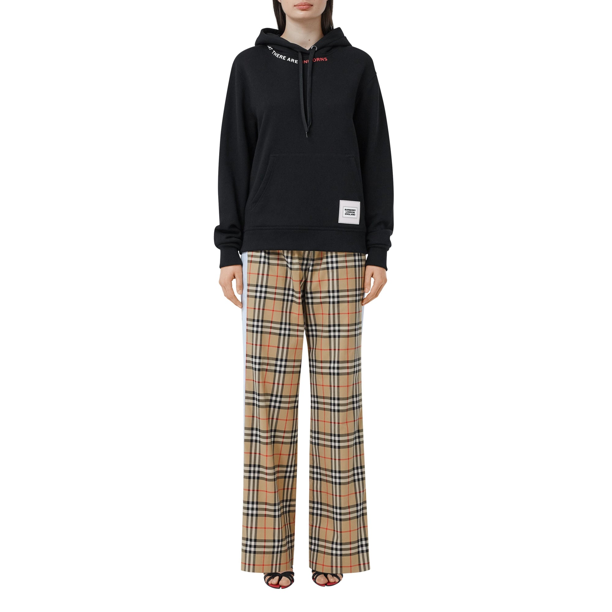 ARCHIVE BEIGE IP CHK Pantalon en coton stretch Vintage check