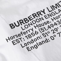 WHITE Haut en coton avec coordonnées géographiques