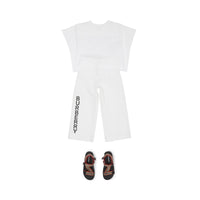 WHITE Haut en coton avec coordonnées géographiques