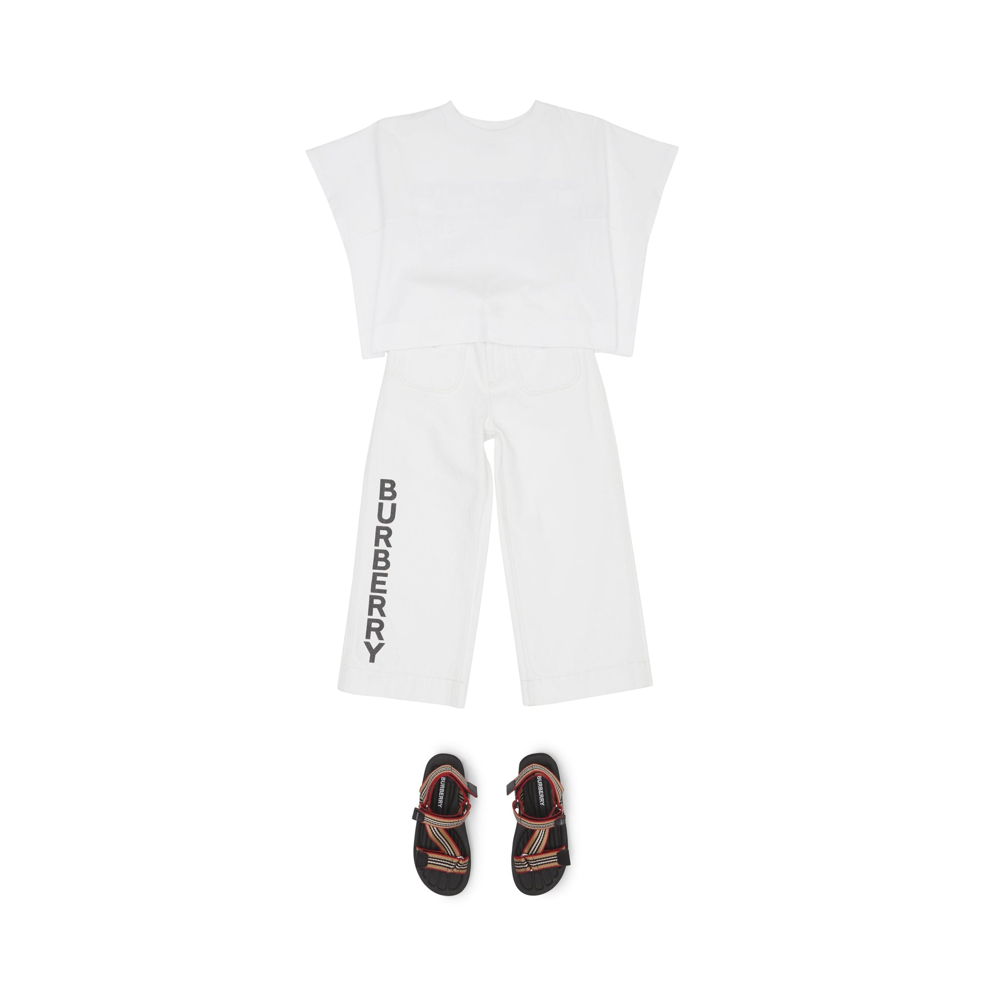 WHITE Haut en coton avec coordonnées géographiques