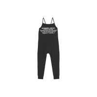 Combinaison en jersey de coton avec coordonnées géographiques - Noir