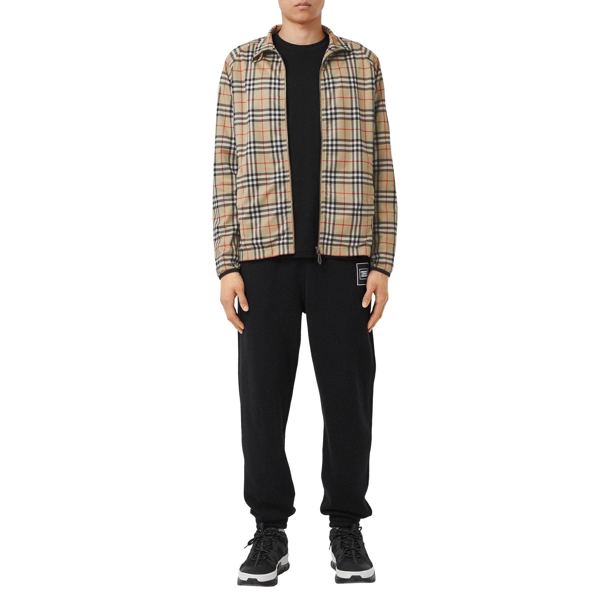 ARCHIVE BEIGE IP CHK Veste de survêtement en sergé technique Vintage Check