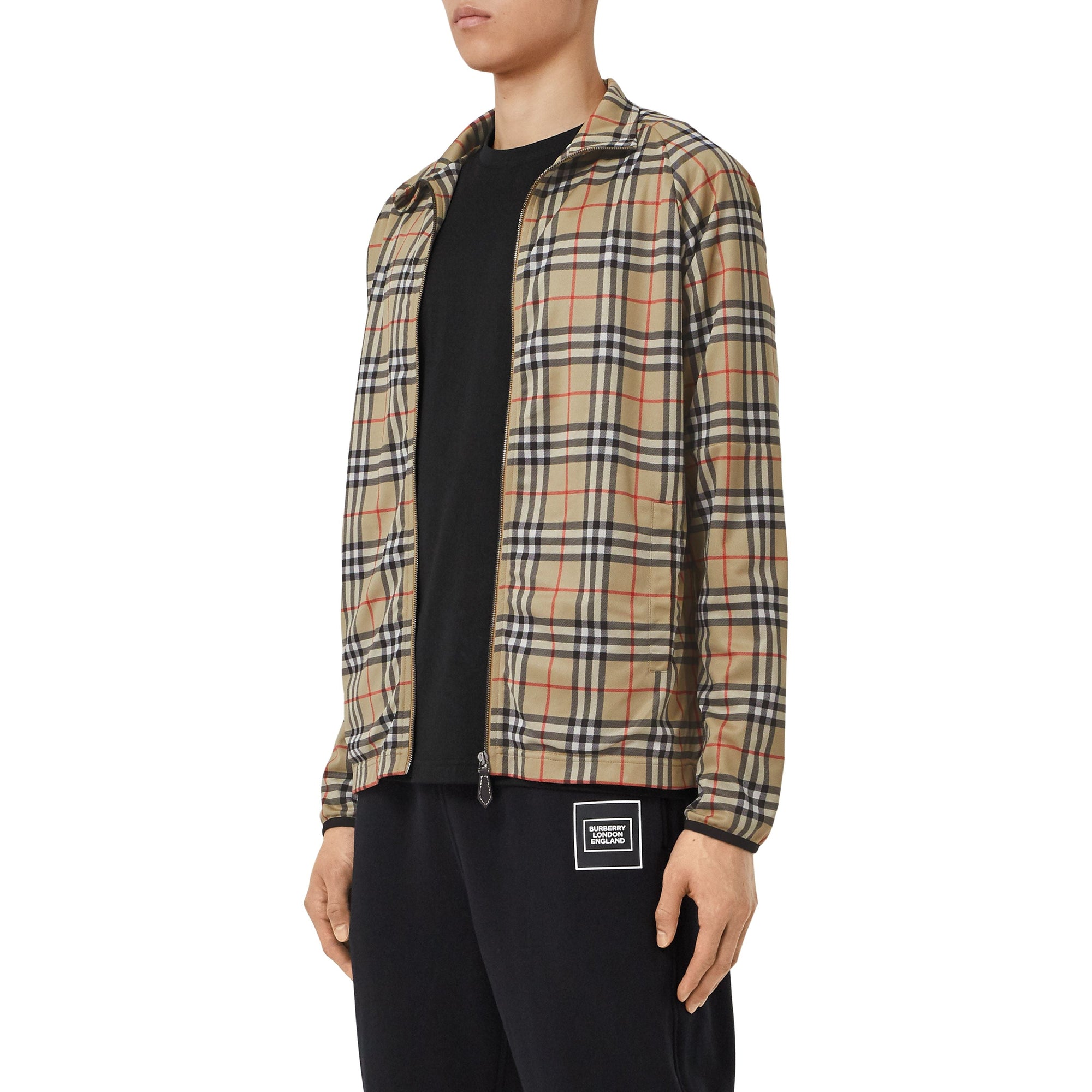 ARCHIVE BEIGE IP CHK Veste de survêtement en sergé technique Vintage Check