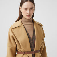 CAMEL Manteau portefeuille en cachemire double face avec poches