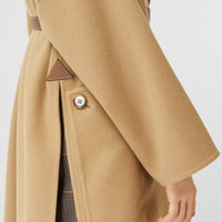 CAMEL Manteau portefeuille en cachemire double face avec poches
