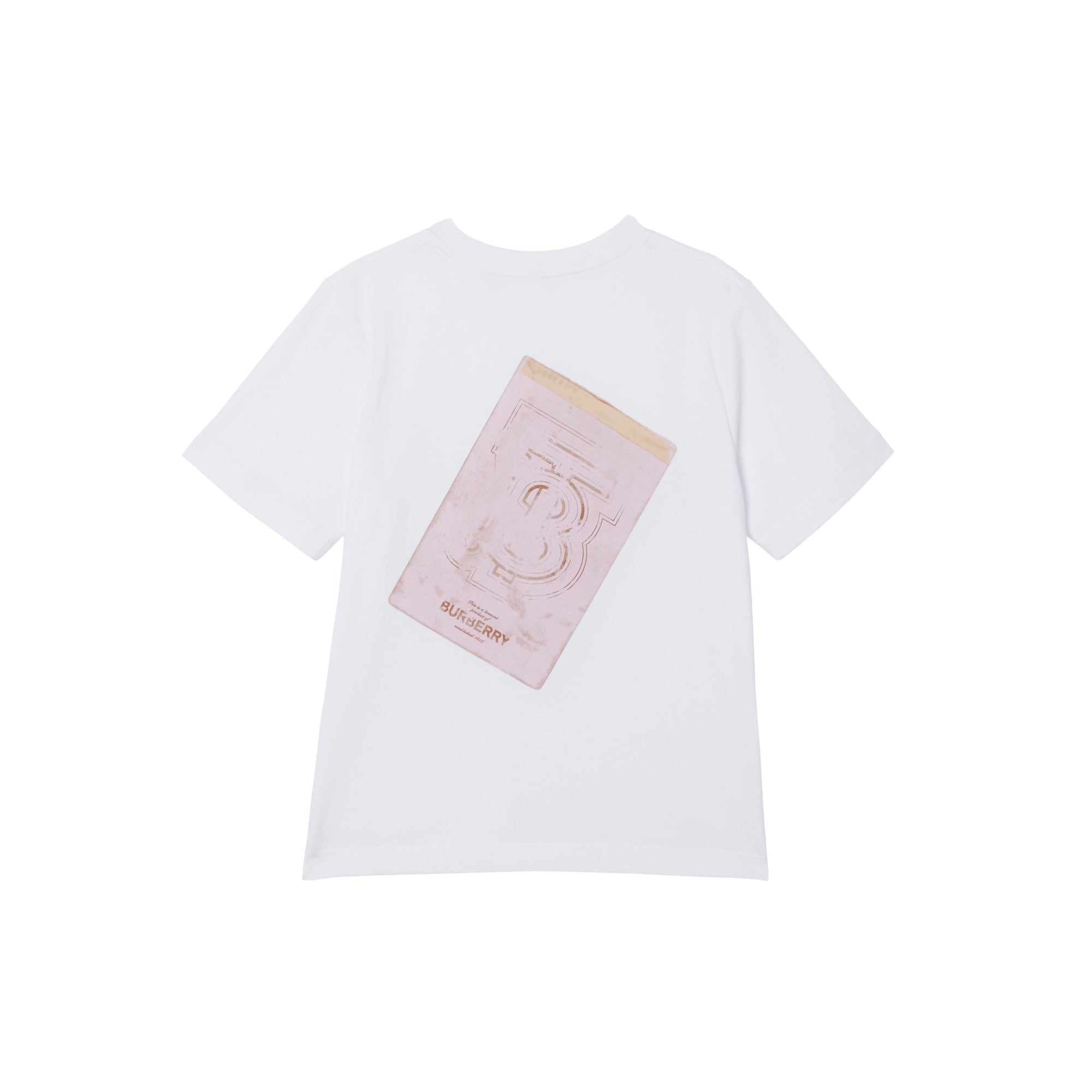 T-shirt en coton à imprimé collage - Blanc