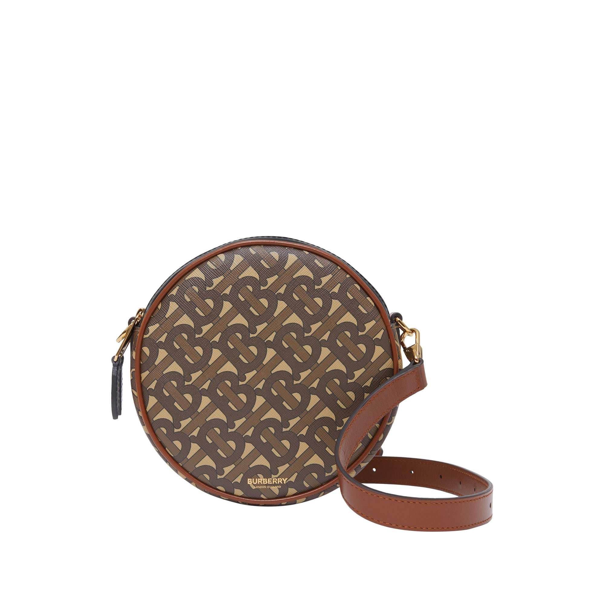 Sac louise en toile écologique monogram - Brun bride