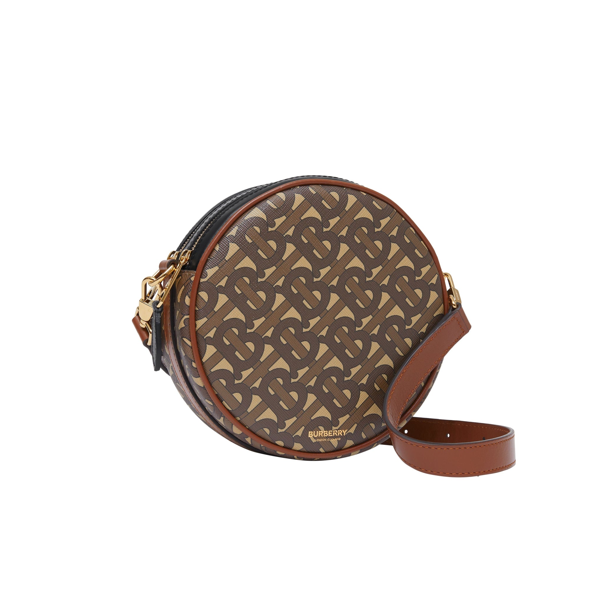 Sac louise en toile écologique monogram - Brun bride