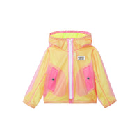 Veste légère à capuche avec logo - Rose framboise