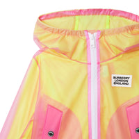 Veste légère à capuche avec logo - Rose framboise