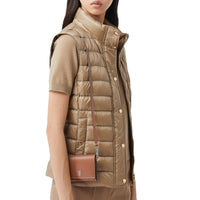 Petit portefeuille en cuir grainé avec sangle amovible - Hâle