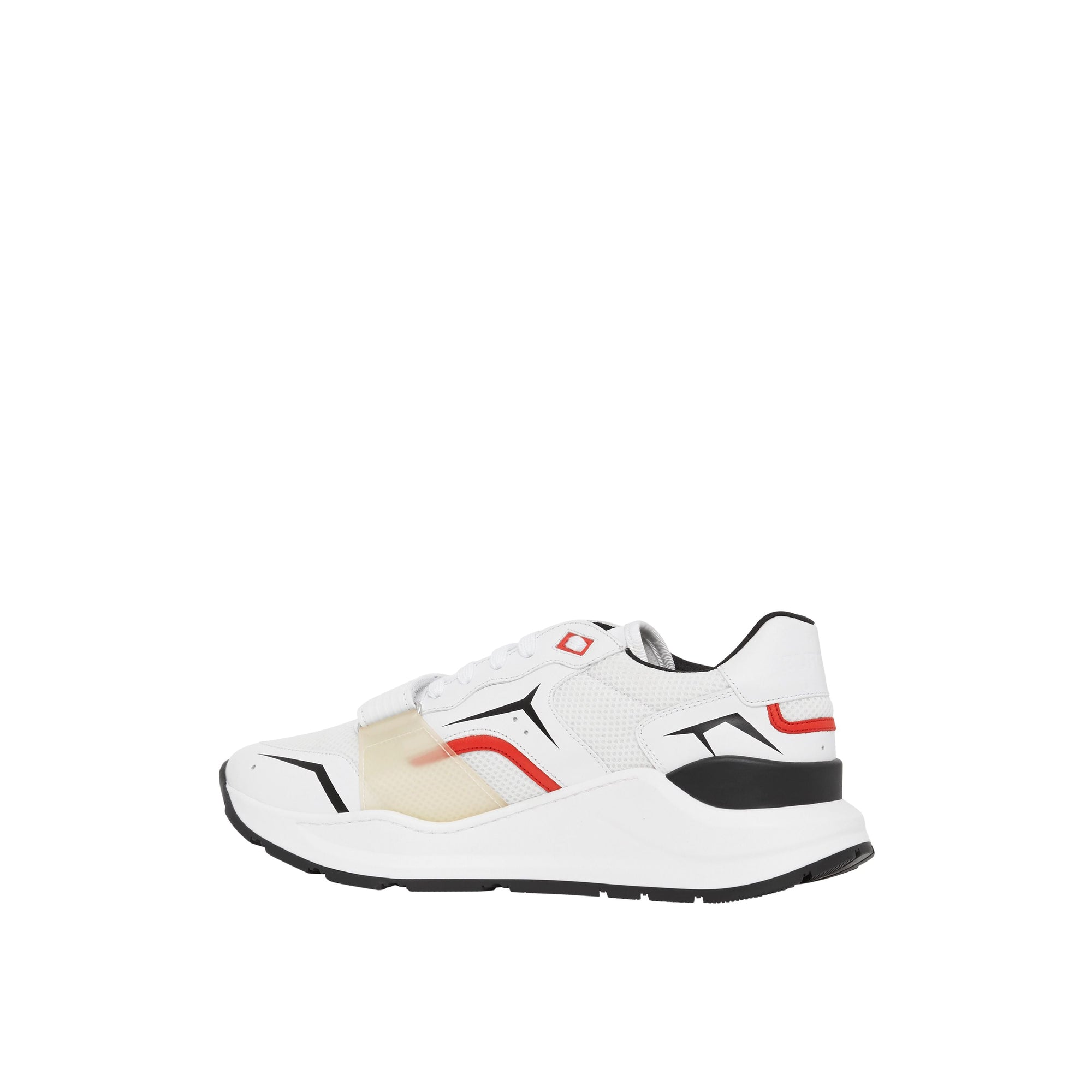 WHITE Sneakers en cuir et mesh