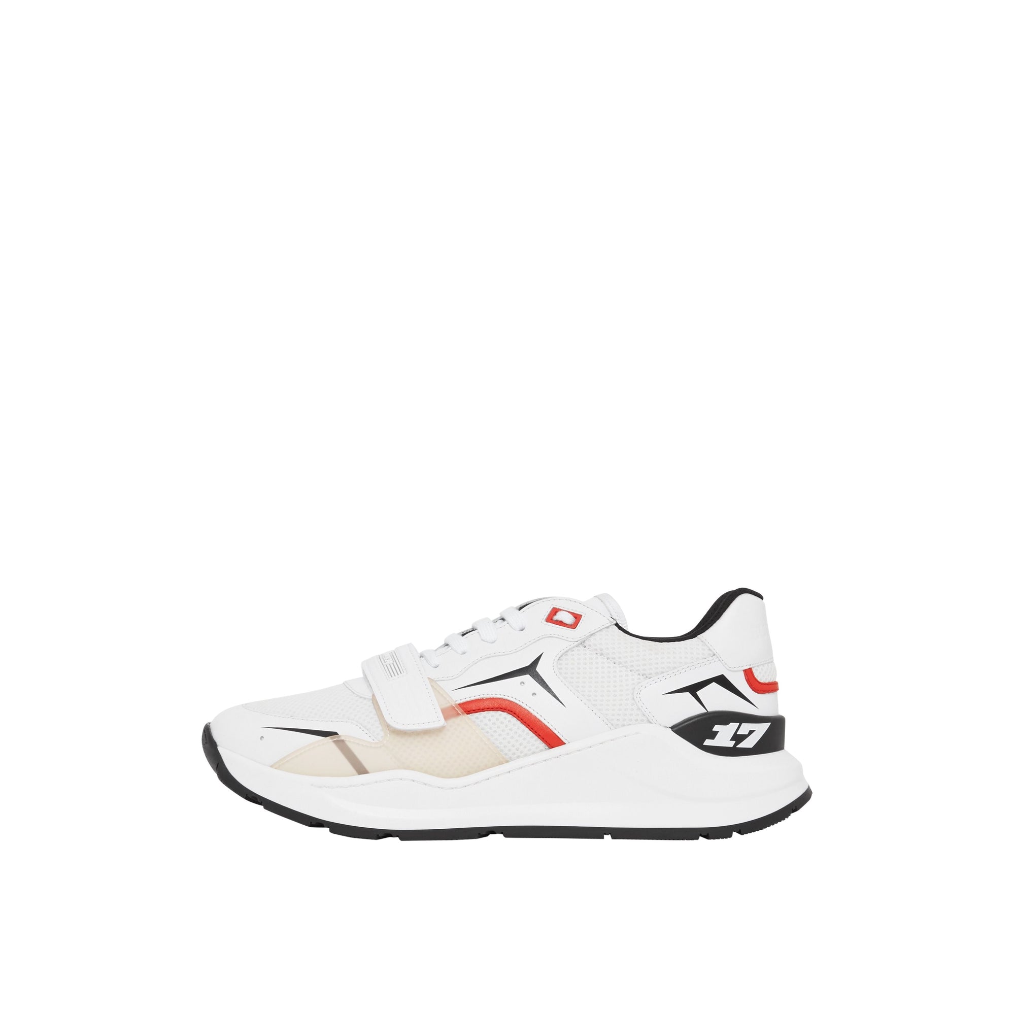 Sneakers en cuir et mesh - Blanc