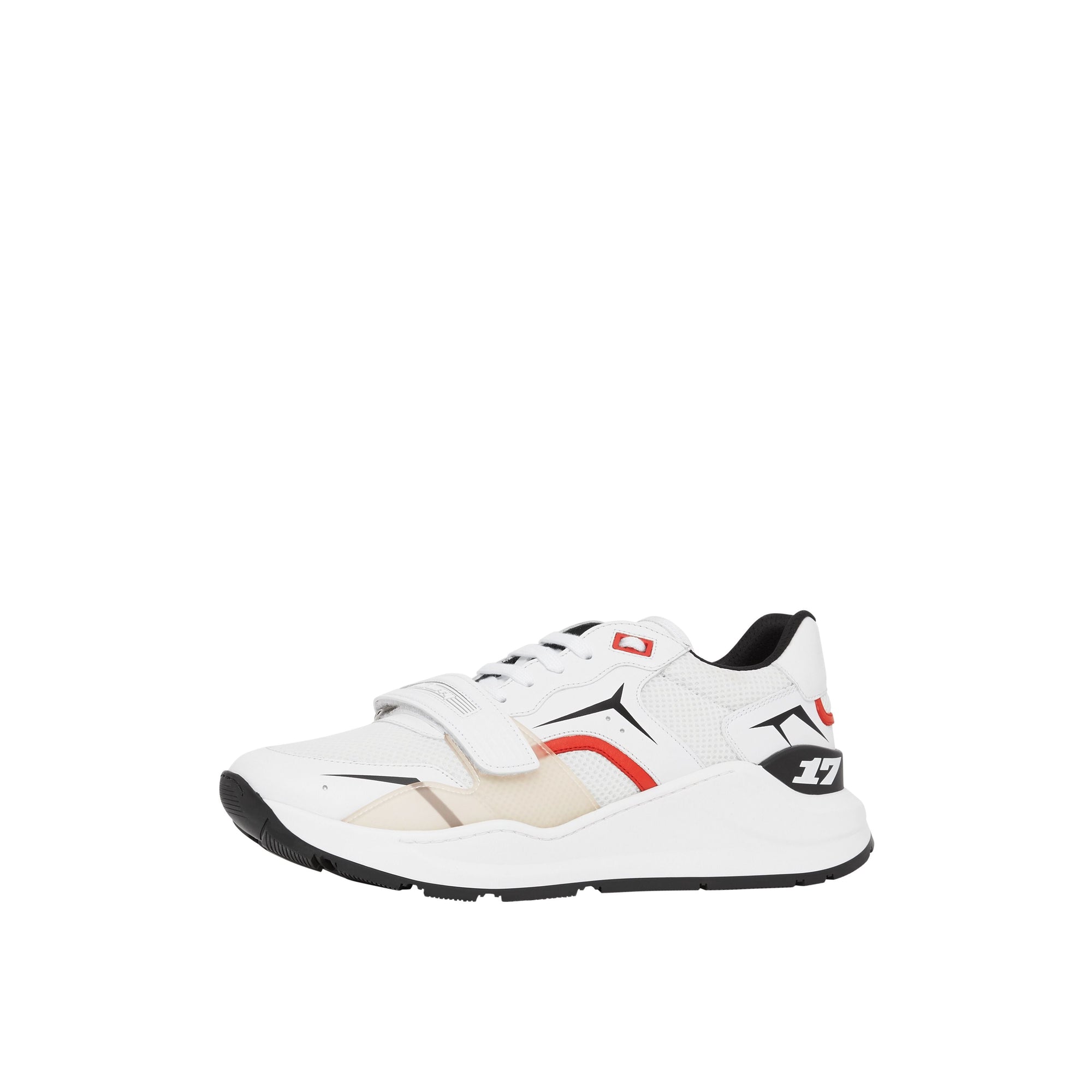 WHITE Sneakers en cuir et mesh