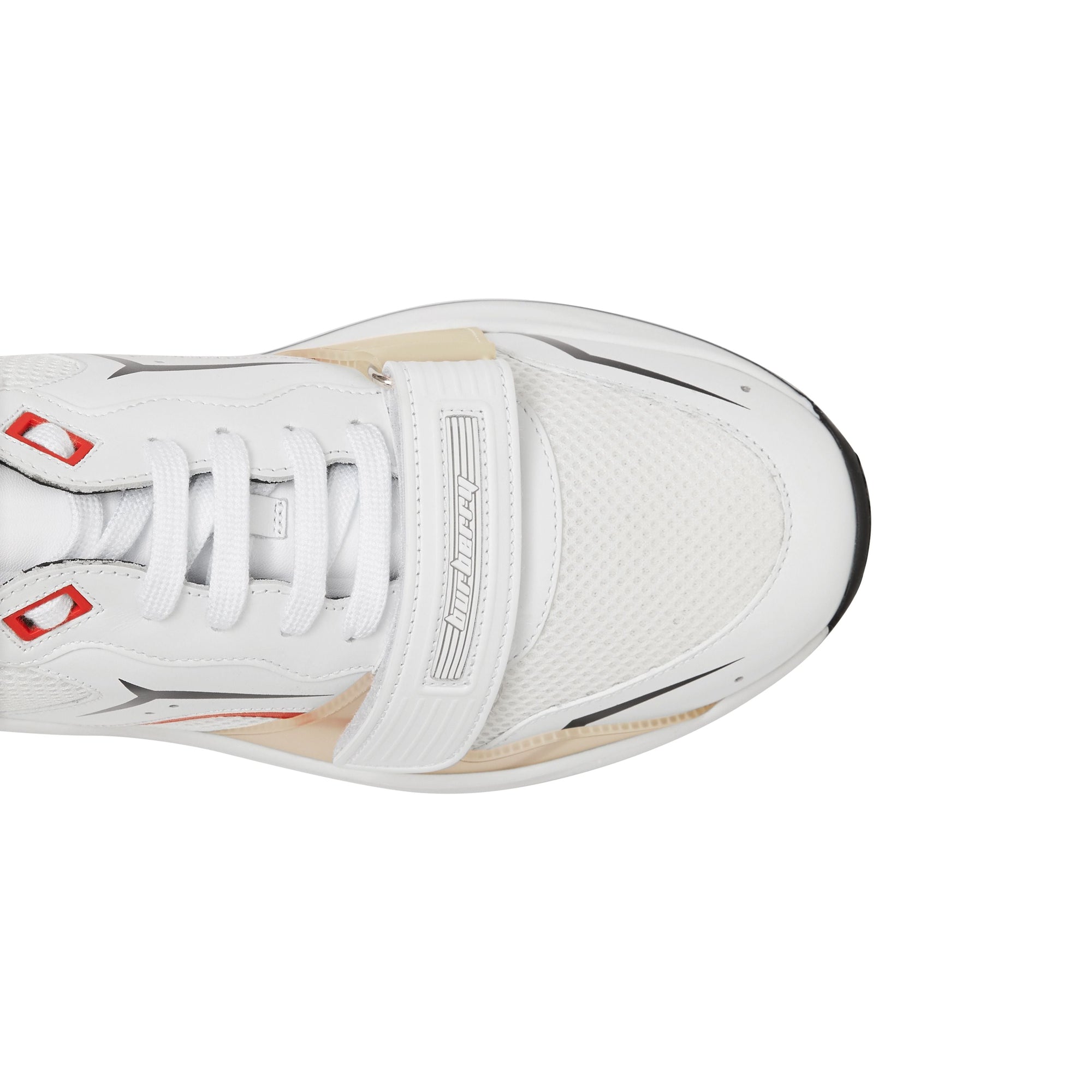 WHITE Sneakers en cuir et mesh