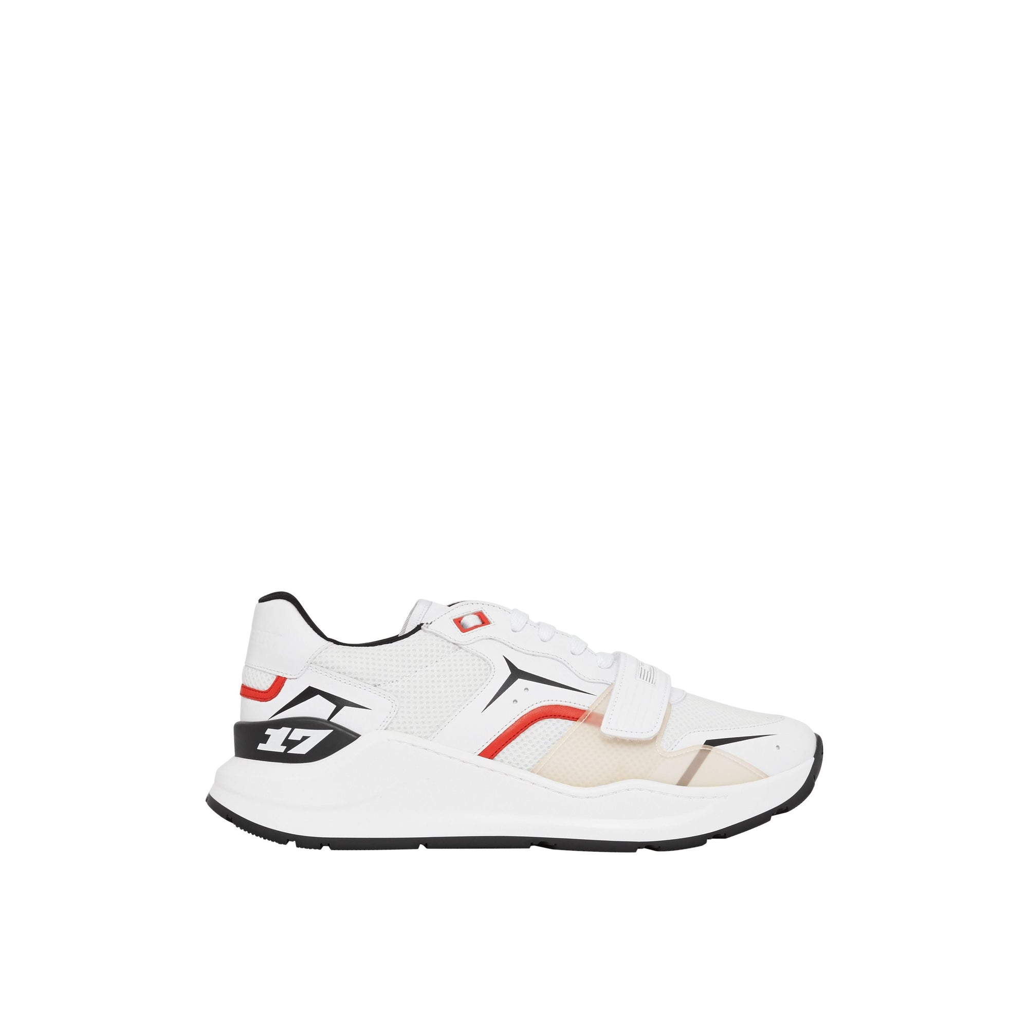 WHITE Sneakers en cuir et mesh
