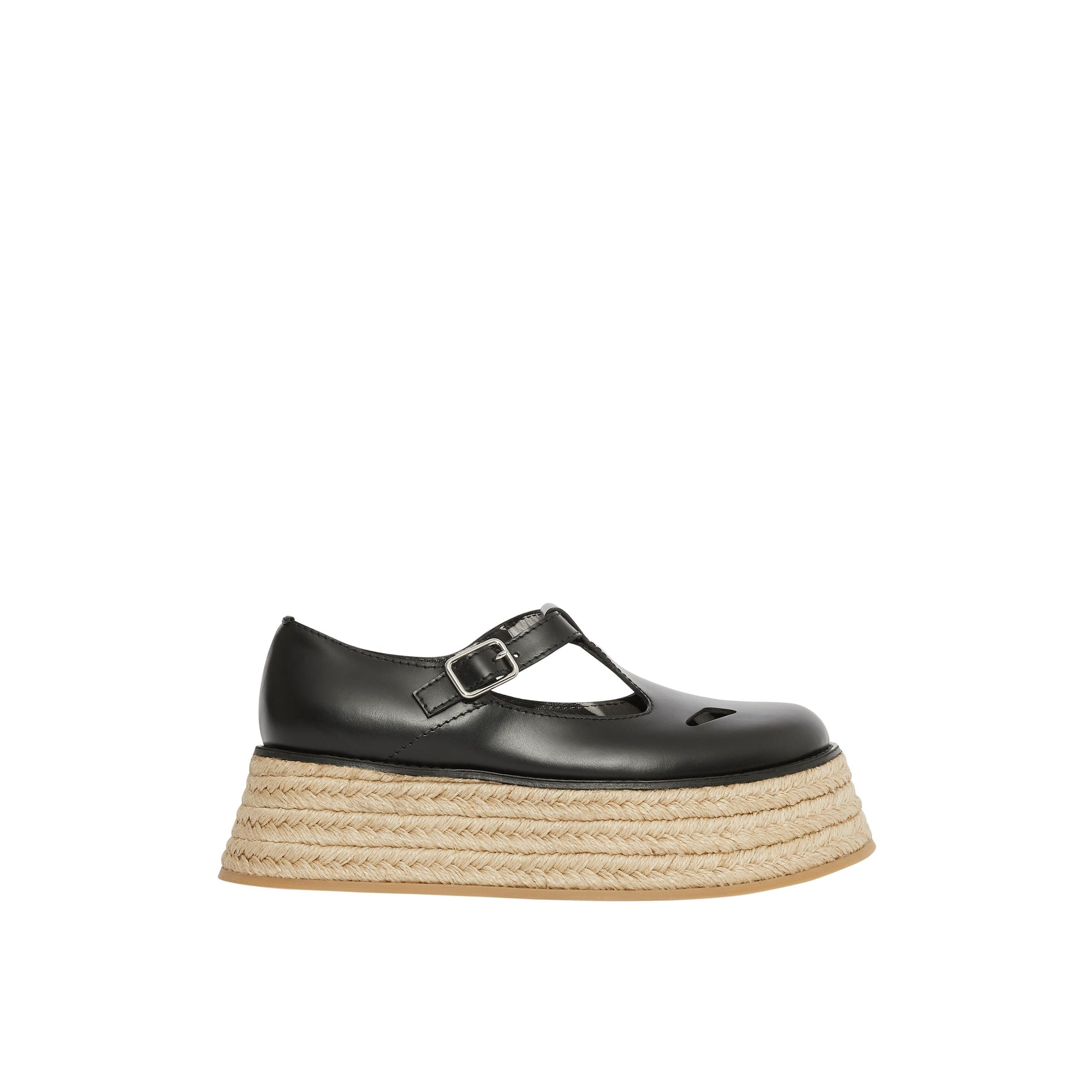 BLACK Salomés en cuir